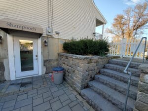 Buisness Sign with staircase